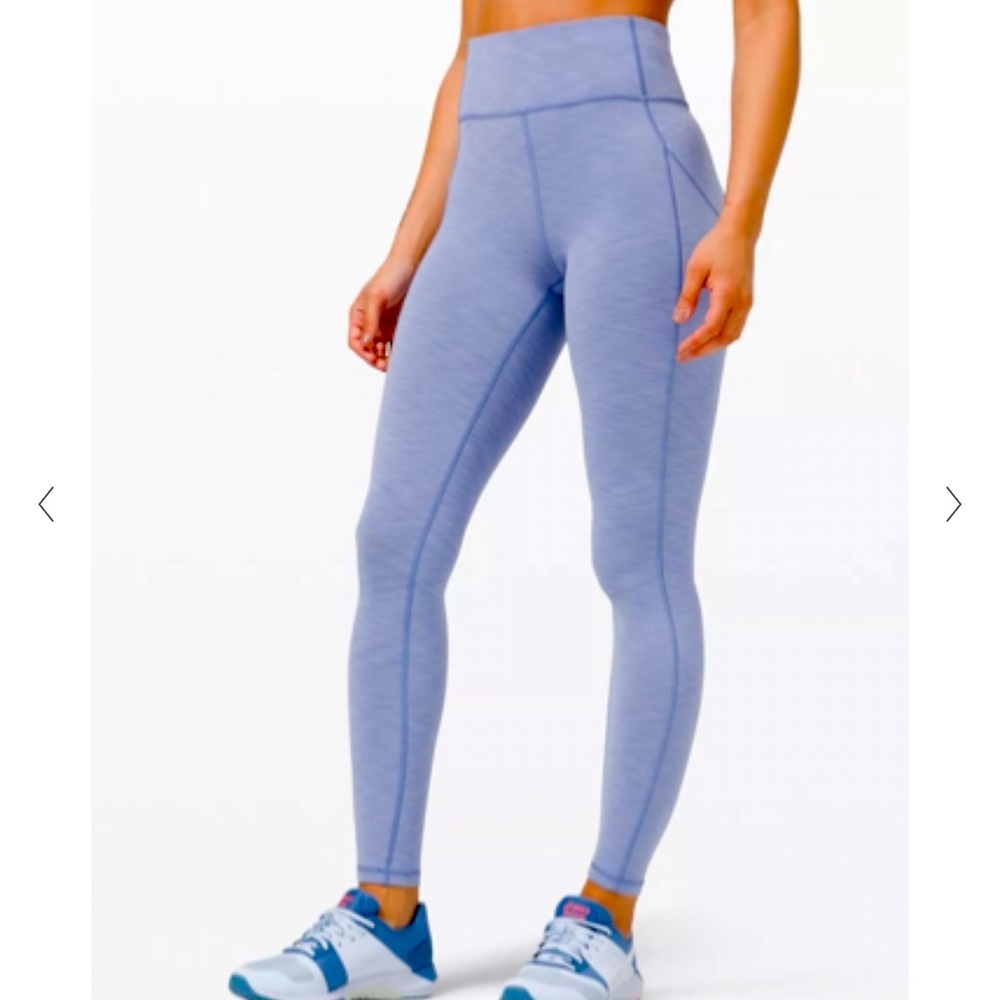 BNWT Lululemon 28” Invigorate High-Rise Tight in Heathered Water Drop